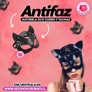 Antifaz Gatubela Eco Cuero y Tachas Antifaz Gatubela Eco Cuero y Tachas
