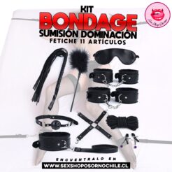 Kit Bondage Negro 11 Piezas