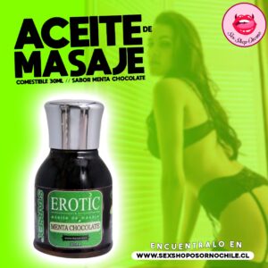 Aceite de Masaje Comestible Sabor Menta Chocolate 30ml